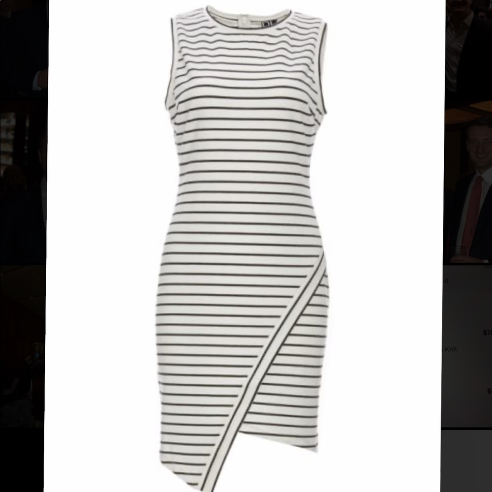 Sleeveless Eliana Asym Knit Ponte Dress